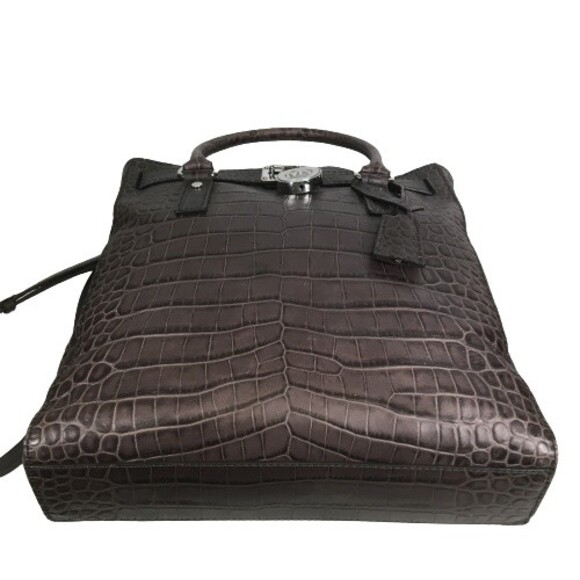 Michael Kors Hamilton Multifunction Tote Large Charcoal Croc Leather MRP $398 - Picture 6 of 16